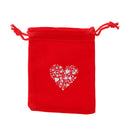 Magicdeal Velvet Drawstring Bags Pouch Wedding Party Favors Bright Red Pack Of 10PCS
