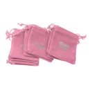 Magicdeal Velvet Drawstring Bags Pouch Wedding Party Favors Pink Pack Of 10PCS