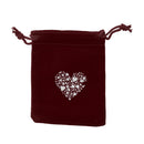 Magicdeal Velvet Drawstring Bags Pouch Wedding Party Favors Purplish Red Pack Of 10PCS