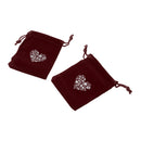 Magicdeal Velvet Drawstring Bags Pouch Wedding Party Favors Purplish Red Pack Of 10PCS