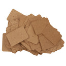100pcs/lot Brown Paper Earring Display Tags Jewelry Package Hanging Cards