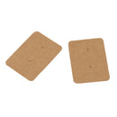 100pcs/lot Brown Paper Earring Display Tags Jewelry Package Hanging Cards