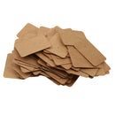 100pcs/lot Brown Paper Earring Display Tags Jewelry Package Hanging Cards