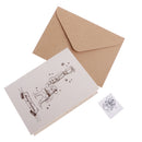30 Sets Retro Christmas Santa Claus Painted Greeting Card with Envelopes Wishing Card