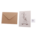 30 Sets Retro Christmas Santa Claus Painted Greeting Card with Envelopes Wishing Card