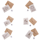30 Sets Retro Christmas Xmas Tree Painted Greeting Card with Envelopes Wishing Cards