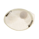 Lady Top Fascinator Hat Hair Clip Sinamay Cocktail Party Church Wedding Beige