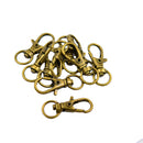 32x12mm Lobster Trigger Clasp Clip Swivel Key Ring Snap Hook Key Charm Pack of 10