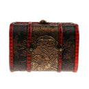 Small Big Vintage Wooden Treasure Chest Jewelry Box Organizers StoragePack of 2Pcs