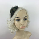 Peacock Feather Rhinestone Headband Hair Clip Dance Party Wedding Hair Wear