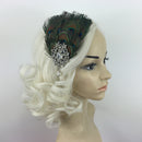 Peacock Feather Rhinestone Headband Hair Clip Dance Party Wedding Hair Wear