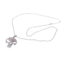 Mens Punk Rock Style Skull Head Stainless Steel Long Chain Pendant Necklace