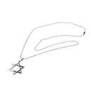Punk Stainless Steel Hexagram Pendant Necklace Chain Jewelry