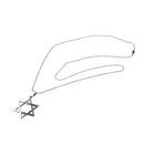 Punk Stainless Steel Hexagram Pendant Necklace Chain Jewelry