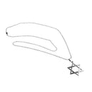 Punk Stainless Steel Hexagram Pendant Necklace Chain Jewelry