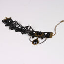 Women Vintage Black Floral Lace Anklet Chain Ankle Sandal Bracelet