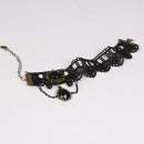 Women Vintage Black Floral Lace Anklet Chain Ankle Sandal Bracelet