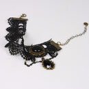 Women Vintage Black Floral Lace Anklet Chain Ankle Sandal Bracelet