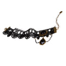 Women Vintage Black Floral Lace Anklet Chain Ankle Sandal Bracelet
