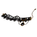 Women Vintage Black Floral Lace Anklet Chain Ankle Sandal Bracelet