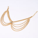 Simple Crystal Gold Multilayer Anklet Ankle Chain Bracelet Summer Accessory