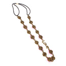 Lady Fashion Metal Chain Jewelry Antique Brass Flower Elastic Hair Headband