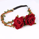 Fashion Gothic Rose Elastic Hair Band Headband Garland Wedding Accessories