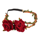 Fashion Gothic Rose Elastic Hair Band Headband Garland Wedding Accessories
