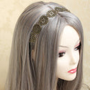 Vintage Bohemia Antique Bronze Flower Pattern Elastic Hair Headband Garland