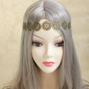 Vintage Bohemia Antique Bronze Flower Pattern Elastic Hair Headband Garland