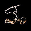 Wedding Bridal Diamante Rhinestone Flower Leaf Headband Handmade Headpiece