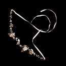 Wedding Bridal Diamante Rhinestone Flower Leaf Headband Hairband Headpiece