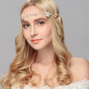 Wedding Bridal Diamante Rhinestone Flower Leaf Headband Hairband Headpiece