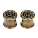Fashion Punk Spiral Turbine Ear Tunnel Plug Gauge Expander Stretcher Ear Jewelry 8mm