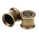 Fashion Punk Spiral Turbine Ear Tunnel Plug Gauge Expander Stretcher Ear Jewelry 8mm
