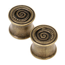Fashion Punk Spiral Turbine Ear Tunnel Plug Gauge Expander Stretcher Ear Jewelry 8mm