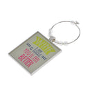 Set of 6pcs Assorted Wine Glass Charms Drink Marker Ring Table Decoration