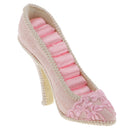 High Heel Shoe Earrings Bracelets Watches Ring Display Jewelry Holder Case Storage Box Pink