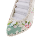 Fashion Flower High-heeled Shoe Tiered Ring Holder Display Jewelry Organizer