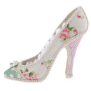 Fashion Flower High-heeled Shoe Tiered Ring Holder Display Jewelry Organizer