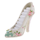 Fashion Flower High-heeled Shoe Tiered Ring Holder Display Jewelry Organizer
