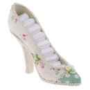 Fashion Flower High-heeled Shoe Tiered Ring Holder Display Jewelry Organizer