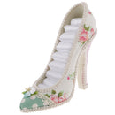 Fashion Flower High-heeled Shoe Tiered Ring Holder Display Jewelry Organizer