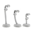 Velvet Ear Earrings Stud Jewelry Display Case Stand Organiser Holder Grey