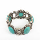 Tibetan Silver Bohemian Turquoise Bracelet Festival Tribal Ethnic Statement Bracelet