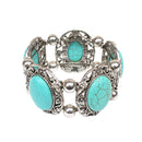 Tibetan Silver Bohemian Turquoise Bracelet Festival Tribal Ethnic Statement Bracelet