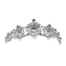 Elegant Wedding Bridal Silver Crystal Rhinestone Prom Party Hair Tiara Crown Veil Headband Silver
