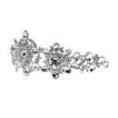 Elegant Wedding Bridal Silver Crystal Rhinestone Prom Party Hair Tiara Crown Veil Headband Silver
