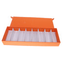 8 Comparment Sunglasses Display Glasses Display Storage Box Case Orange