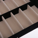 8 Comparament Protective Adjustable Eyeglass Sunglasses Carry Storage Case Cover Black Pair Of 12PCS